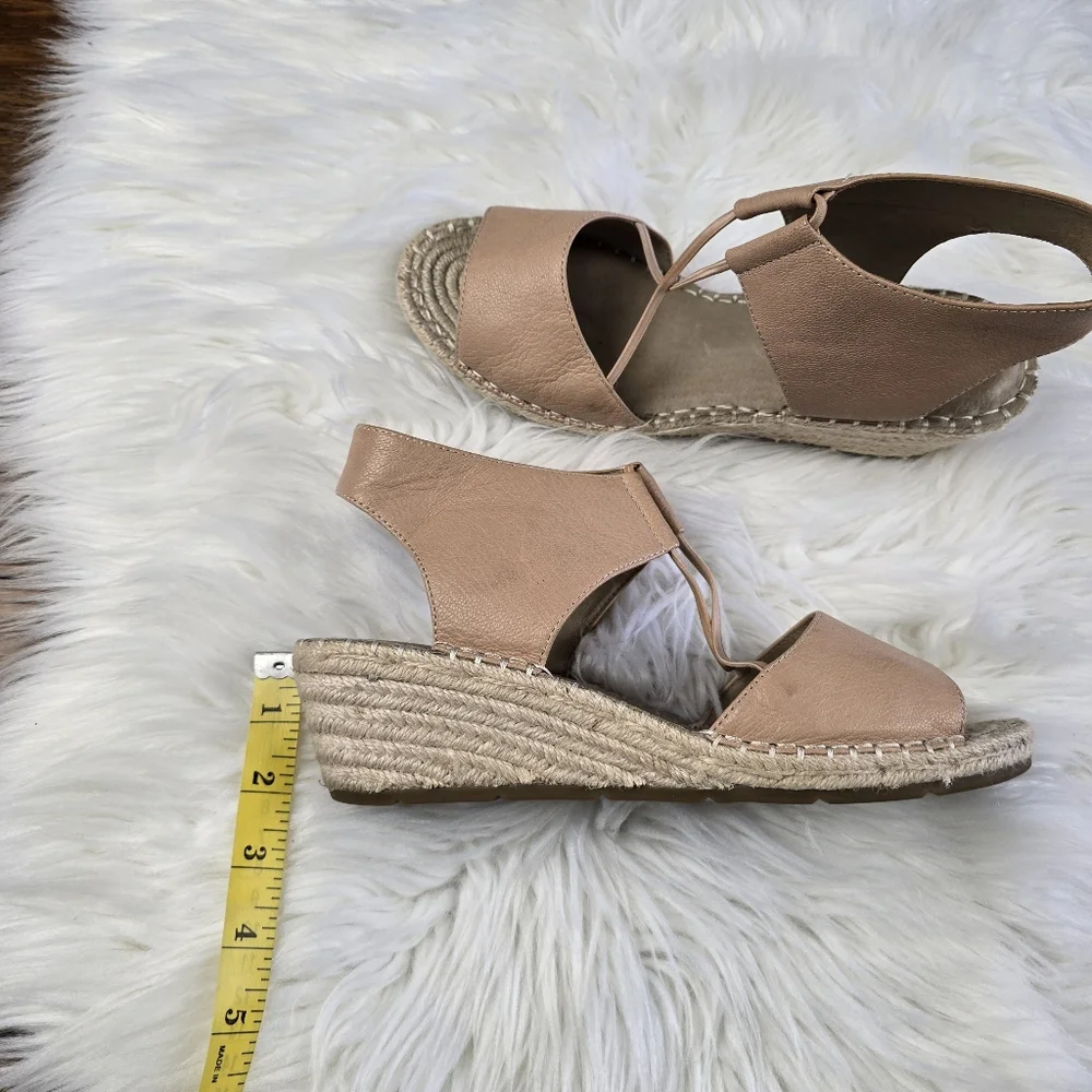 Eileen Fisher Agnes Espadrille Wedge Sandal Size 9